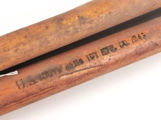 U.S. 1943 dated folding tent pole. Uncleaned