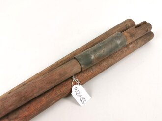 U.S. WWII dated folding tent pole. Uncleaned