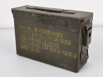 U.S. 1963 dated  Cal. 30 Ammunition box, original paint,...