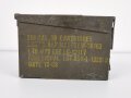 U.S. 1963 dated  Cal. 30 Ammunition box, original paint, uncleaned