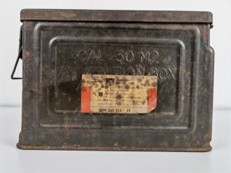 U.S. Cal. 30 Ammunition box, original paint, uncleaned,...