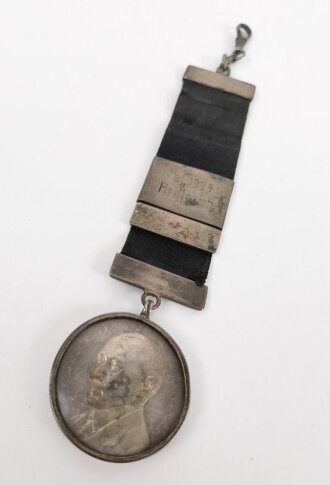 1.Weltkrieg, Medaille Helfferich, Karl. Silbermedaille 1916 (v. Muth/Lauer) Durch Kampf mit Gott zum Sieg 1914-1916,SILBER 990. Im Kapsel am Band