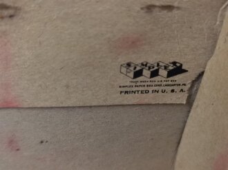 U.S. 1943 dated empty cardboard box for " Wax ski"