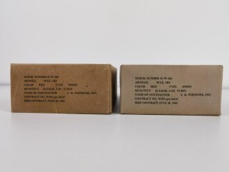 U.S. 1943 dated empty cardboard box for " Wax ski"