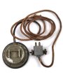 Kopffernhörer 33 der Wehrmacht datiert 1942, Kopfbügel fehlt, Funktion nicht geprüft