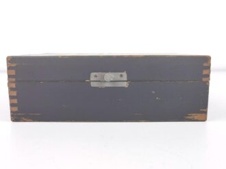 Frequenzprüfgerät i Wehrmacht. Sehr guter Zustand . Transportkasten in gutem Zustand, Originallack