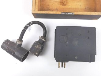 Frequenzprüfgerät i Wehrmacht. Sehr guter Zustand . Transportkasten in gutem Zustand, Originallack