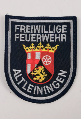 Ärmelabzeichen, Freiwillige Feuerwehr Altleiningen, Rückseitig mit Kleberesten