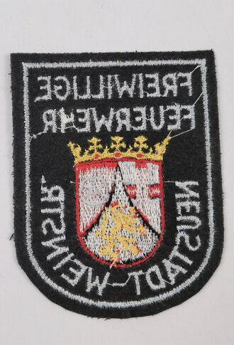 Ärmelabzeichen, Freiwillige Feuerwehr Neustadt- Weinstrasse.