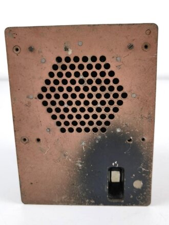 Lautsprechergerät " LSG ( Fu) b " Gehäuse fehlt,  Funktion nicht geprüft. Verwendet in der Fu 16 Fahrzeug Funkanlage