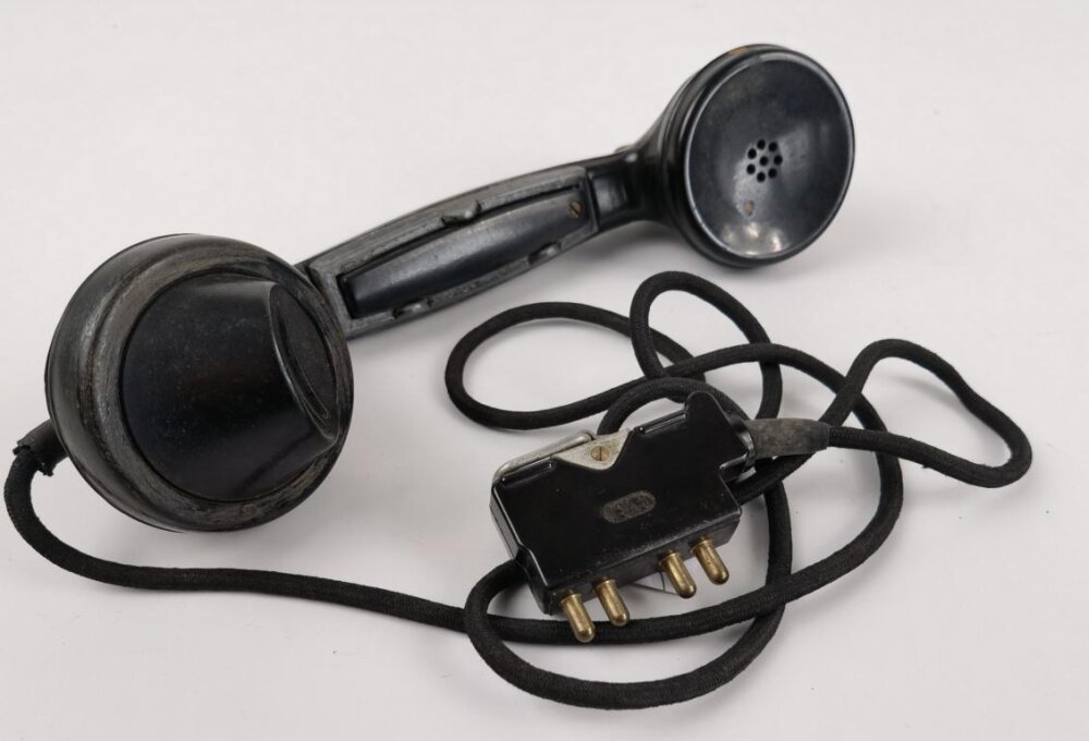 Combiné Téléphonique Militaire Vert - Handapparat H-33F / PT, Câble Court