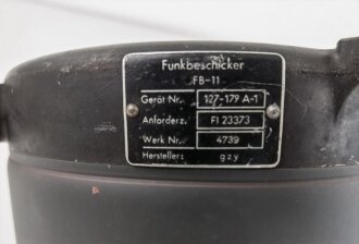 Luftwaffe  Funkbeschicker FB-11, Fl 23372. Originallack, sehr gute Zustand, Funktion nicht geprüft