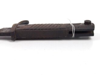 Reichswehr, Seitengewehr Modell 1898/05 hergestellt 1920 für die Reichswehr. Ungereinigtes Stück, Scheide fehlt