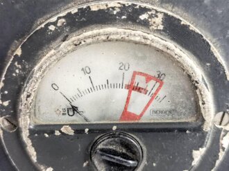 Luftwaffe, Prüfvoltmeter " PV 62" Ln 20998. Originallack, Funktion nicht geprüft