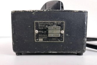 Luftwaffe, Prüfvoltmeter " PV 62" Ln 20998. Originallack, Funktion nicht geprüft