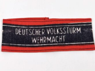 Armbinde" Deutscher Volkssturm Wehrmacht", sehr guter Zustand