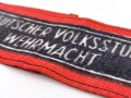 Armbinde" Deutscher Volkssturm Wehrmacht", sehr guter Zustand