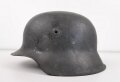 Stahlhelm Glocke Wehrmacht Heer Modell 1942. Originallack, EF68, das Innenfutter selbstgebastelt