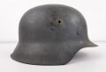 Stahlhelm Glocke Wehrmacht Heer Modell 1942. Originallack, EF68, das Innenfutter selbstgebastelt