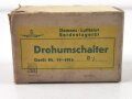 Luftwaffe Drehumschalter gerät Nr. 19-5816, Fl E 581604. Originalverpackt, Funktion nicht geprüft