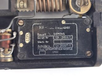 Luftwaffe , Baugruppe AAG17 b-1, Antennanpassungsgerät für Fu G17. Ln 27928. Funktion nicht geprüft