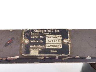 Luftwaffe , "Aufhgr REZ 6b " Ln 28070-2, Aufhängerahmen für Zielflugemfänger EZ6, mit Verteilerdose VD6, Ln 26938. Originallack, Funktion nicht geprüft