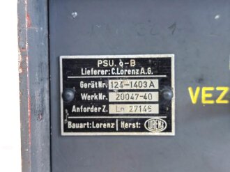 Luftwaffe Einstellsender PSU.o-B, Ln 27146. Originallack, Funktion nicht geprüft