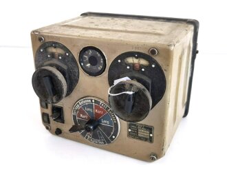 Luftwaffe FBG.3 Ln 26564, Fernbediengerät zur Umschaltung der Antennen auf LW- / KW-Betrieb für Fu G10. Originallack, Funktion nicht geprüft, ungereinigtes Stück