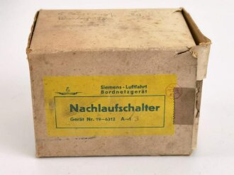 Luftwaffe, Nachlaufschalter, Fl E.631201. In der originalen Umverpackung