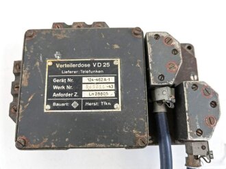 Luftwaffe Verteilerdose VD25 von Telefunken. Ln 28805, für Fu G25 Erstling ( Radar . Originallack, Funktion nicht geprüft