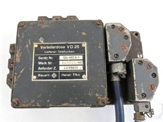 Luftwaffe Verteilerdose VD25 von Telefunken. Ln 28805,...