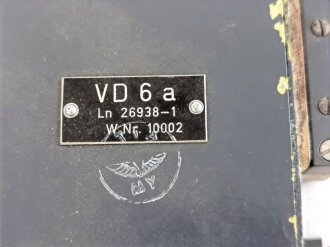 Luftwaffe , Verteilerdose für Peil 6, VD 6a, Ln 26938-1. Typenschild neuzeitlich, überarbeitetes Stück