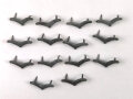 Konvolut 14 Schwingen für Kragenspiegel der Luftwaffe. Letzte Fertigung mitgeprägte Splinte