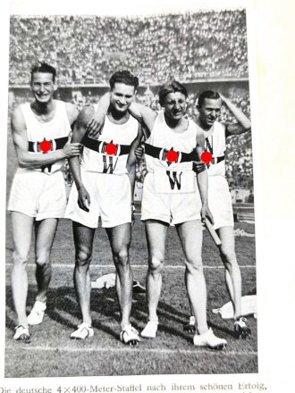 Sammelbilderalbum "Olympia 1936" - Band 2 Die Olympischen Spiele 1936 in Berlin und Garmisch-Partenkirchen, 165 Seiten, komplett,, Einband abgegriffen