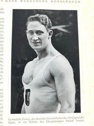Sammelbilderalbum "Olympia 1936" - Band 1 Die Olympischen Spiele 1936 in Berlin und Garmisch-Partenkirchen, 165 Seiten, komplett,, Einband abgegriffen