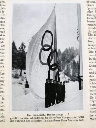 Sammelbilderalbum "Olympia 1936" - Band 1 Die Olympischen Spiele 1936 in Berlin und Garmisch-Partenkirchen, 165 Seiten, komplett,, Einband abgegriffen