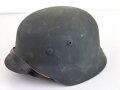 Stahlhelm Wehrmacht Modell 1940 , Kopfgrösse 56/57. Recht einfache REPRODUKTION. Einzelstück aus Sammlungsauflösung