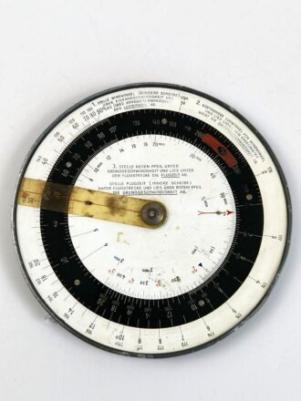 Luftwaffe, Dreieckrechner DR2 , FL Nummer 23825, Hersteller Dennert & Pape 1939, stärker gebraucht