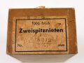 Packung 1000 Stück Zweispitznieten aus Aluminium Kopfdurchmesser 7mm, Gesamtlänge 12mm