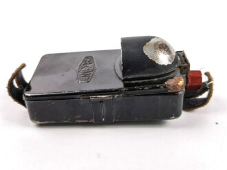 Taschenlampe " CRONE" Wehrmacht, schwarzer Originallack, Funktion nicht geprüft