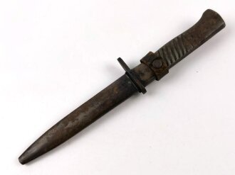 1.Weltkrieg Grabendolch ,Blechprägegriff, Gesamtlänge 29 cm,Hersteller Ernst Busch Solingen, Kammerstück