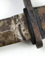 1.Weltkrieg Grabendolch ,Blechprägegriff, Gesamtlänge 29 cm,Hersteller Ernst Busch Solingen, Kammerstück