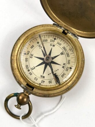 U.S. Army WWI Pocket Compass, " Waltham" manufacture