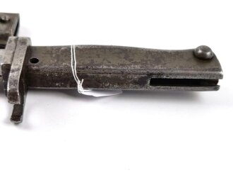 1.Weltkrieg, Ersatz Seitengewehr mit Stahlblechscheide. Originallack