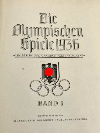 "Olympia 1936" - Band 1 Die Olympischen Spiele...