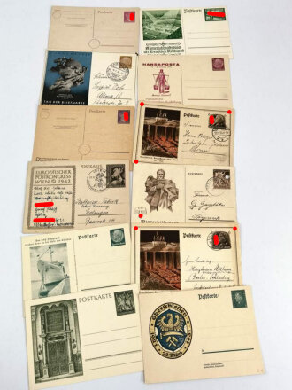 12 Stück Postkarten aus der Zeit des III.Reiches