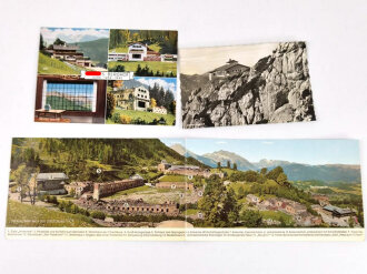 Deutschland nach 1945, 3 Ansichtskarten Obersalzberg , Kehlsteinhaus, Berghof