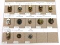 Deutschland nach 1945, Sammlung 13 Stück Abzeichen " Pfälzischer Schützenbund" jeweils komplett mit Nadel bzw. Nadelsystem