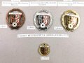 Deutschland nach 1945, Sammlung 10 Stück Abzeichen zum Thema "Schießsport" jeweils komplett mit Nadel bzw. Nadelsystem
