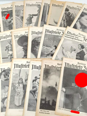 20 Ausgaben " Berliner Illustrierte Zeitung" Nicht auf Vollständigkeit und Zustand überprüft